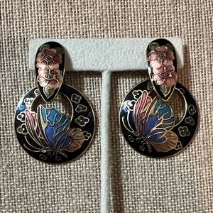 Artistic Floral Drop Earrings